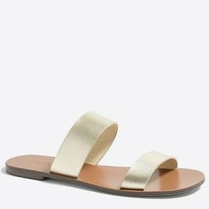 JCrew Gold Strap Sandals